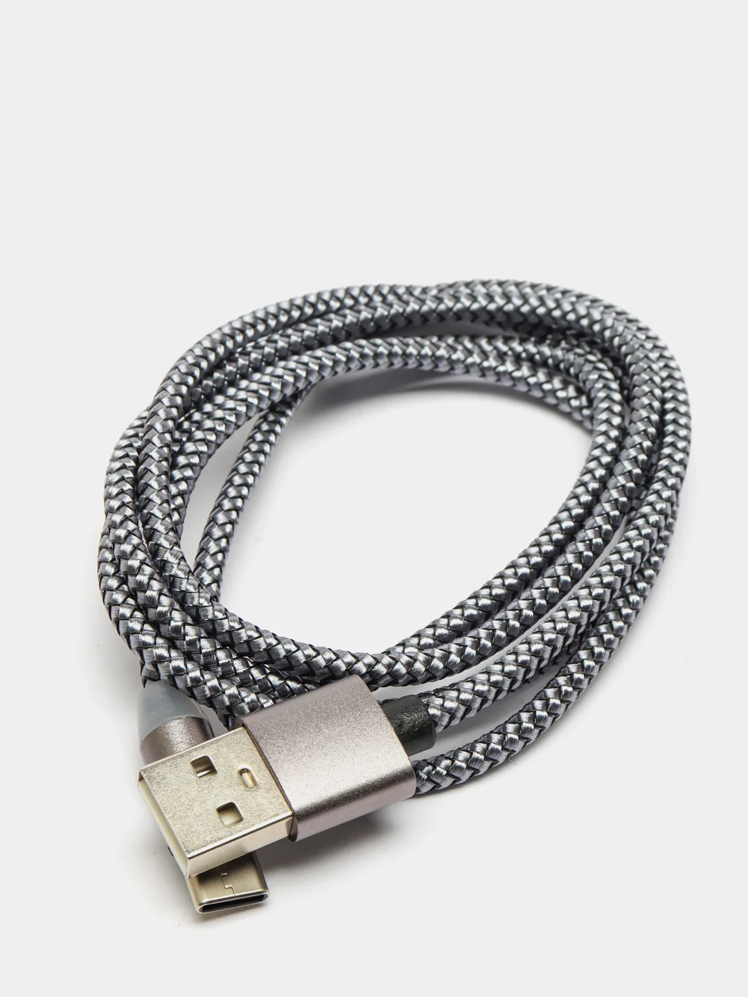 Серый кабель для зарядки X-cable, магнитный, 2.1 А, 360 + магнитный коннектор-разъем