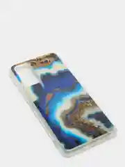 Золотой чехол HUAWEI Honor 10X Lite, Хуавей Хонор 10Х Лайт, силиконовый, с мраморным рисунком