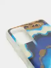 Золотой чехол HUAWEI Honor 10X Lite, Хуавей Хонор 10Х Лайт, силиконовый, с мраморным рисунком