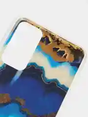 Золотой чехол HUAWEI Honor 10X Lite, Хуавей Хонор 10Х Лайт, силиконовый, с мраморным рисунком