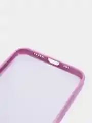 Тёмно-розовый чехол градиентный для iPhone XR 11 12 13 Pro Max mini силиконовый айфон про макс