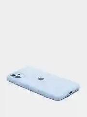 Ледяной чехол Silicone Case для iPhone 13 /11/12/12 ProMax с защитой камеры с бархатной подкладкой