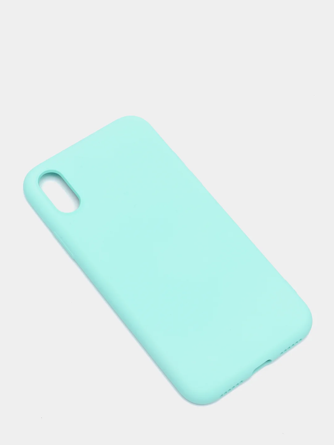 Синий чехол силиконовый для iPhone X / XS