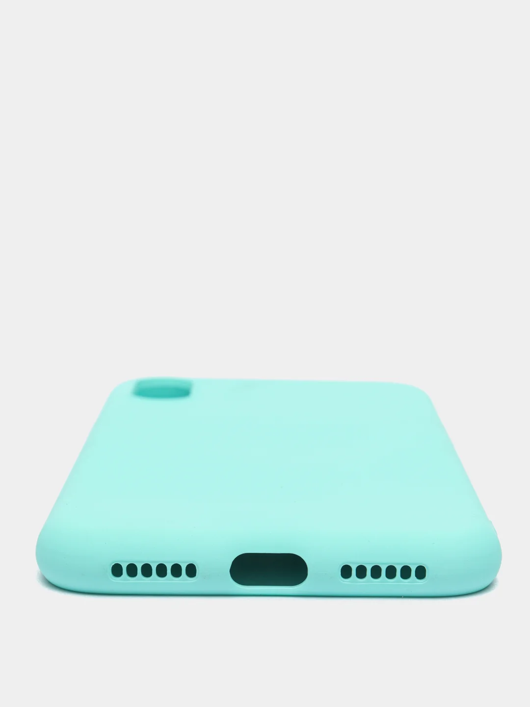 Синий чехол силиконовый для iPhone X / XS