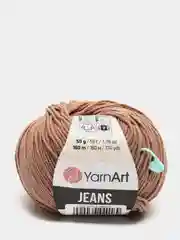 Светло-коричневый пряжа YarnArt Jeans 55% Хлопок 45% Акрил 50г 160м ( Часть 2) Ярн Арт Джинс