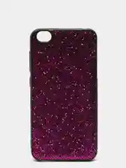 Пурпурный чехол Xiaomi Redmi Go, Сяоми Редми Гоу силиконовый с блестками