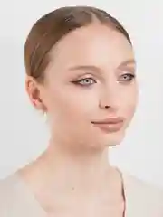 Золотой серьги - гвоздики ананас