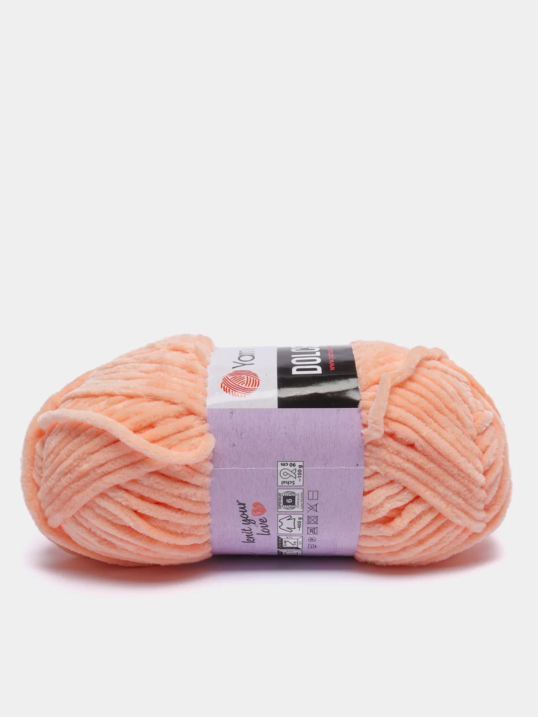Оранжевый пряжа плюшевая YarnArt Dolce