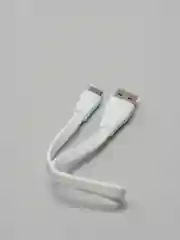 Белый кабель для зарядки LENYES LC 25см Lightning , Type-C, micro-USB