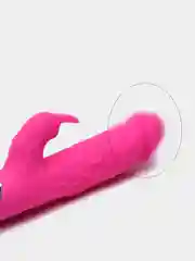 Розовый вибратор точки G с клиторальной стимуляцией