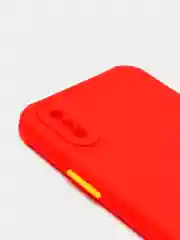 Красный чехол iPhone X / Xs силиконовый противоударный цветной матовый
