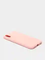 Розовый чехол силиконовый для iPhone X / XS