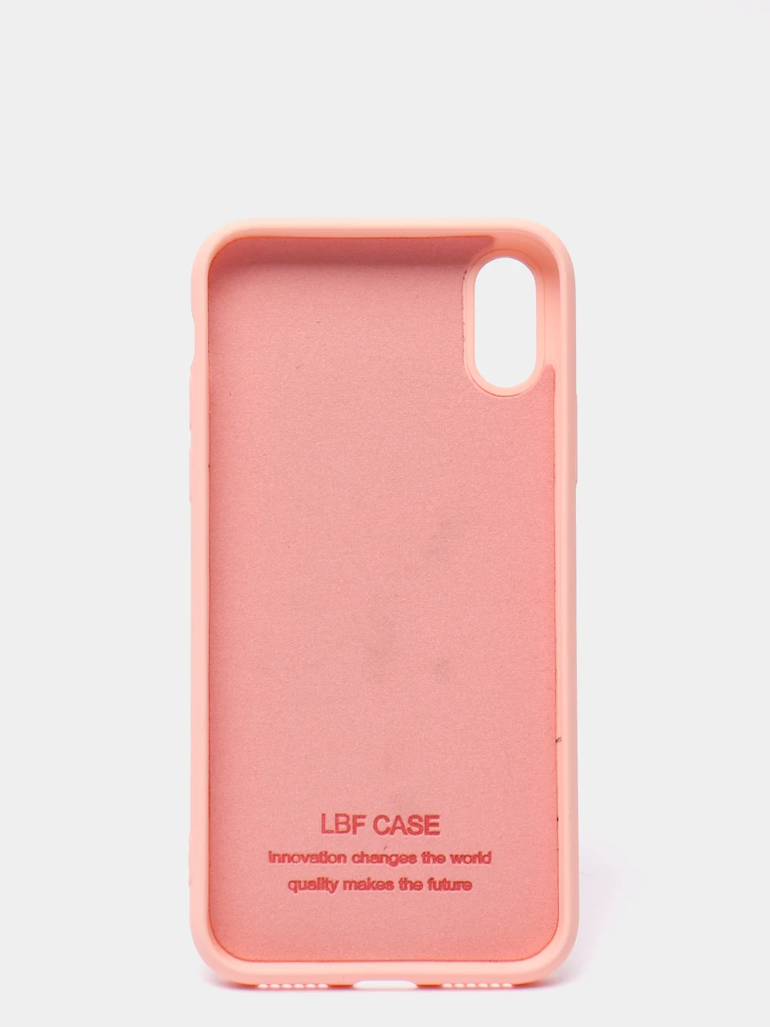Розовый чехол силиконовый для iPhone X / XS