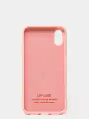Розовый чехол силиконовый для iPhone X / XS