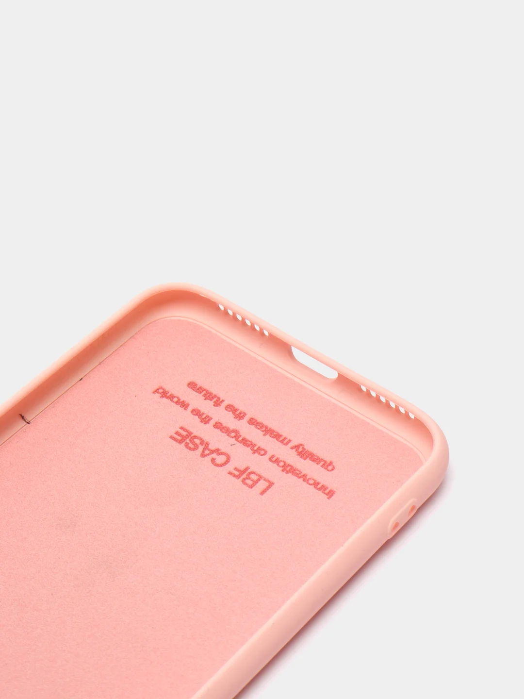 Розовый чехол силиконовый для iPhone X / XS