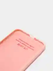 Розовый чехол силиконовый для iPhone X / XS