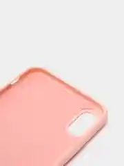 Розовый чехол силиконовый для iPhone X / XS