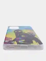 Тёмно-зелёный чехол Samsung Galaxy A52 / A52s силиконовый, с рисунком (Самсунг Галакси А52)