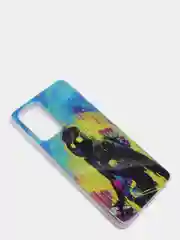 Тёмно-зелёный чехол Samsung Galaxy A52 / A52s силиконовый, с рисунком (Самсунг Галакси А52)