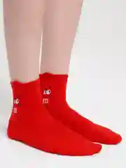 Красный носки детские, хлопоковые, с рисунком, для мальчиков