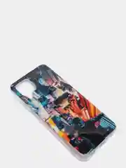 Бирюзовый чехол Samsung Galaxy M32 / A22 (Самсунг Галакси М32 / А22), силиконовый с рисунком