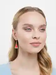Бордовый серьги "Фрукты"