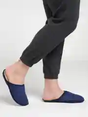 Синий тапочки домашние мужские, классические, 5 цветов