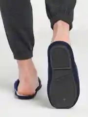 Синий тапочки домашние мужские, классические, 5 цветов