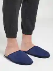 Синий тапочки домашние мужские, классические, 5 цветов
