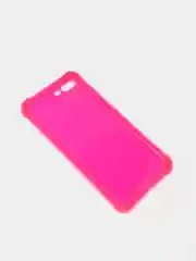 Фуксия чехол противоударный на iPhone 7, 8, 11, 12, 13, Pro, mini, Max, Plus, прозрачный