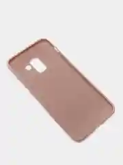 Бежевый меланж чехол Samsung Galaxy A8 2018 / Самсунг Галакси А8 2018 силиконовый цветной матовый
