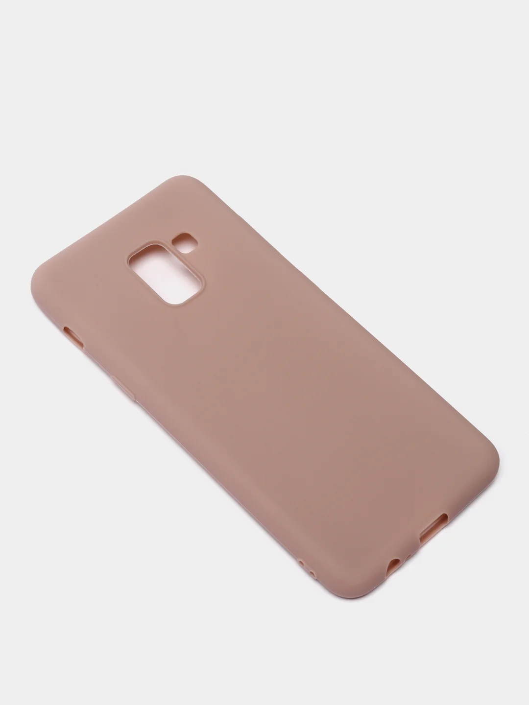 Бежевый меланж чехол Samsung Galaxy A8 2018 / Самсунг Галакси А8 2018 силиконовый цветной матовый