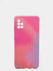 Пурпурный чехол Samsung Galaxy A51, Самсунг Галакси А51 силиконовый с мягким подкладом