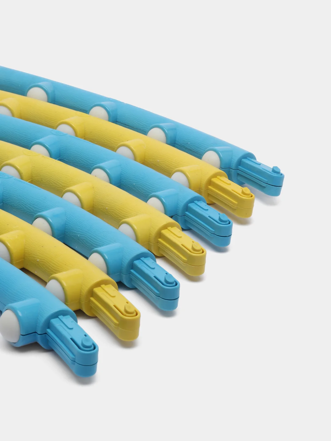 Обруч массажный LMAR PLAST 7 частей Сине-желтый