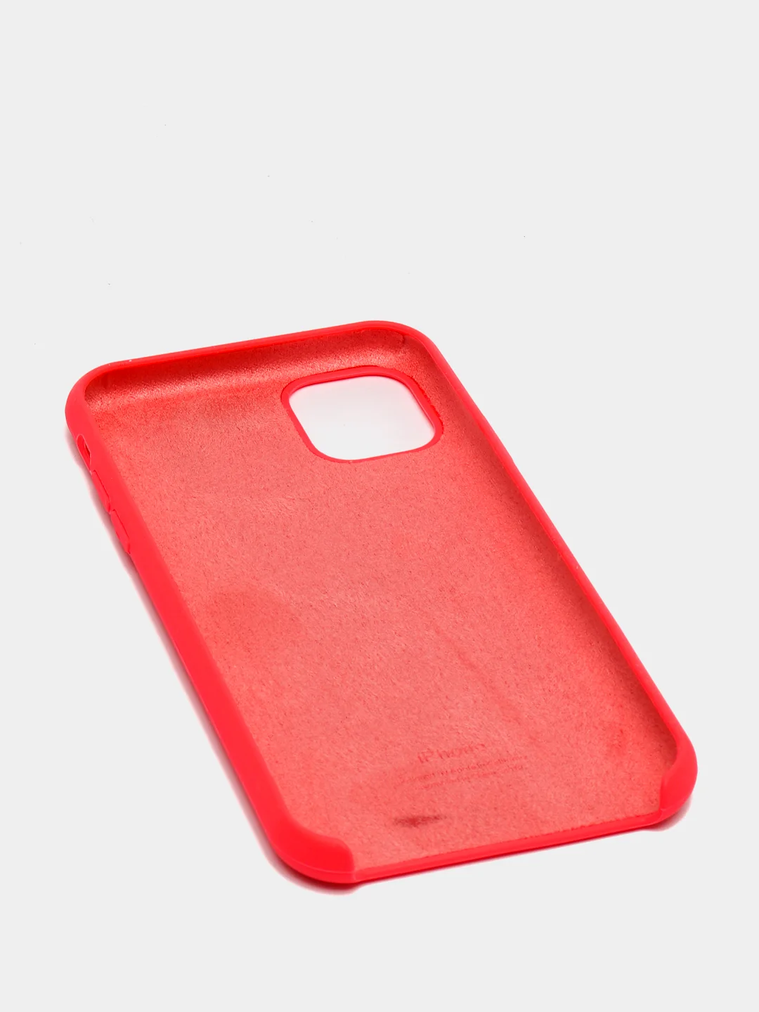 Кораллово-розовый чехол Silicone Case для iPhone 11, с открытым низом