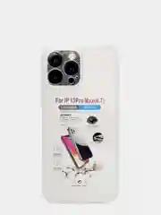 Силиконовый чехол iPhone 13 PRO MAX усиленные углы, защита вокруг камер, прозрачный