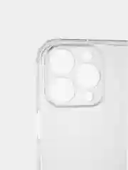 Силиконовый чехол iPhone 13 PRO MAX усиленные углы, защита вокруг камер, прозрачный