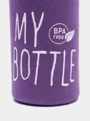 Фиолетовый my bottle в термочехле