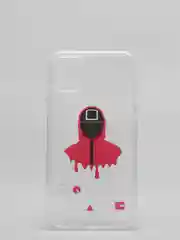 Красный чехол "Игра в кальмара" iPhone 6S, 7, 8 Plus, XR, 11, 12 Mini 13 Pro Max силиконовый айфон
