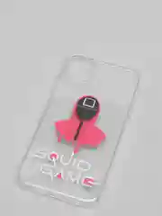 Красный чехол "Игра в кальмара" iPhone 6S, 7, 8 Plus, XR, 11, 12 Mini 13 Pro Max силиконовый айфон