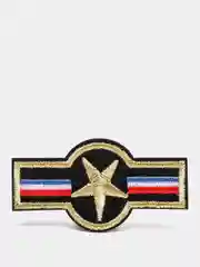 Желтый термонаклейки на одежду армейские значки