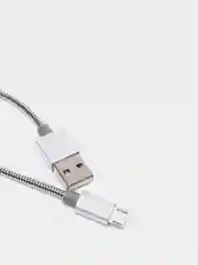 Серебряный кабель зарядки особопрочный Remax Silver Serpent RC-080