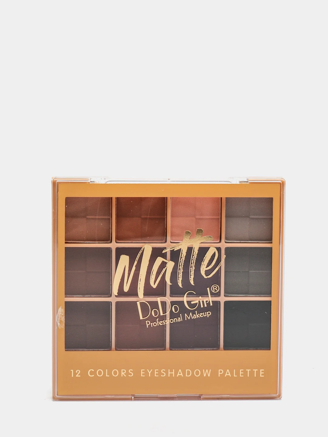 Серый меланж тени Matte DoDo Girl 12 цветов матовые/Додо палетка теней для век матовые Matte Stay