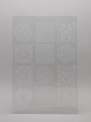 Трафарет пластиковый Luxart Template "Плитка Азулежу", 60 х 40 см, толщина 1,5-2 мм