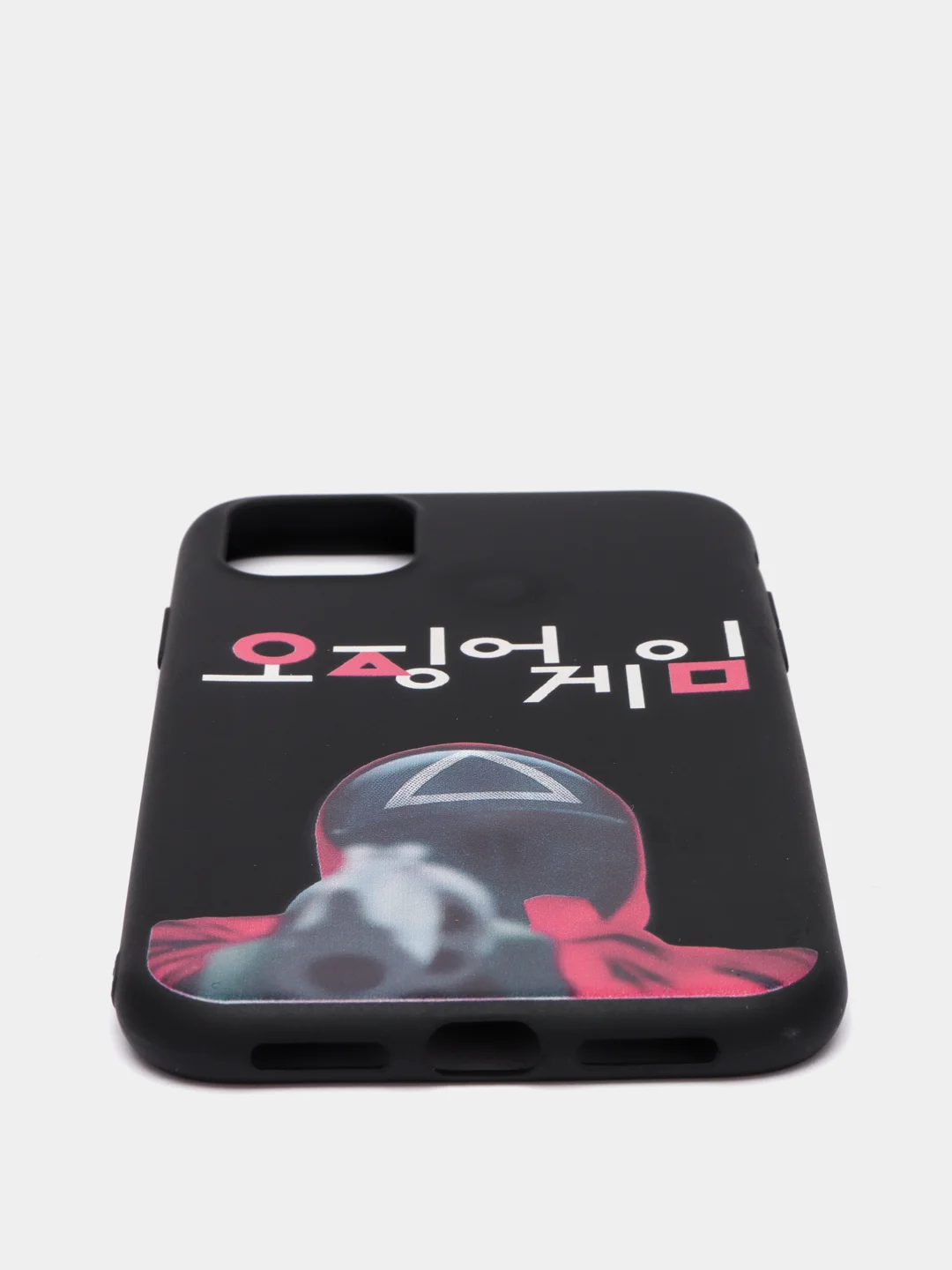 Тёмно-серый чехол "Игра в кальмара" iPhone 6S, 7, 8 Plus, XR, 11, 12 Mini 13 Pro Max силиконовый айфон