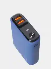 Серый внешний аккумулятор Olmio QS-10, 10000 mAh, с быстрой зарядкой 18W