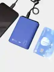 Серый внешний аккумулятор Olmio QS-10, 10000 mAh, с быстрой зарядкой 18W