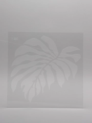 Трафарет пластиковый Luxart Template Монстера лист 3, TR79, 40 х 40см, толщина 1,5-2 мм