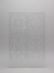 Трафарет пластиковый Luxart Template "Иранский узор 10", 60 х 40 см, толщина 1,5-2 мм