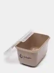 Бежевый контейнер для еды / емкость для хранения продуктов ФРЕШ IDEA